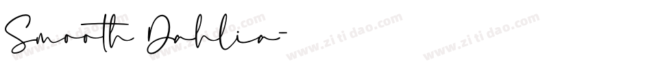 Smooth Dahlia字体转换